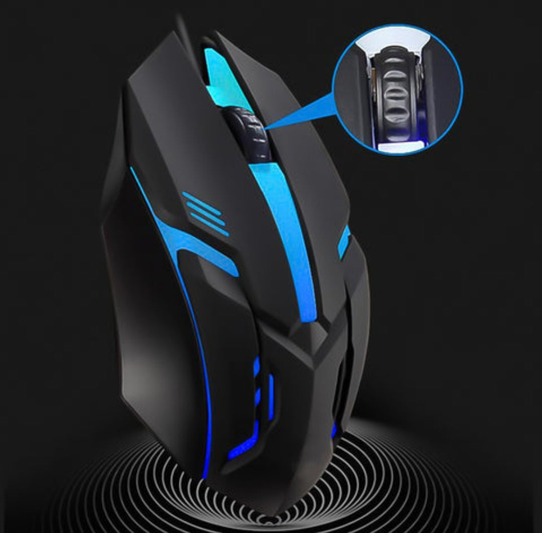 Neon style Computer / Laptop USB Wired Optical Mouse (1 Pc)