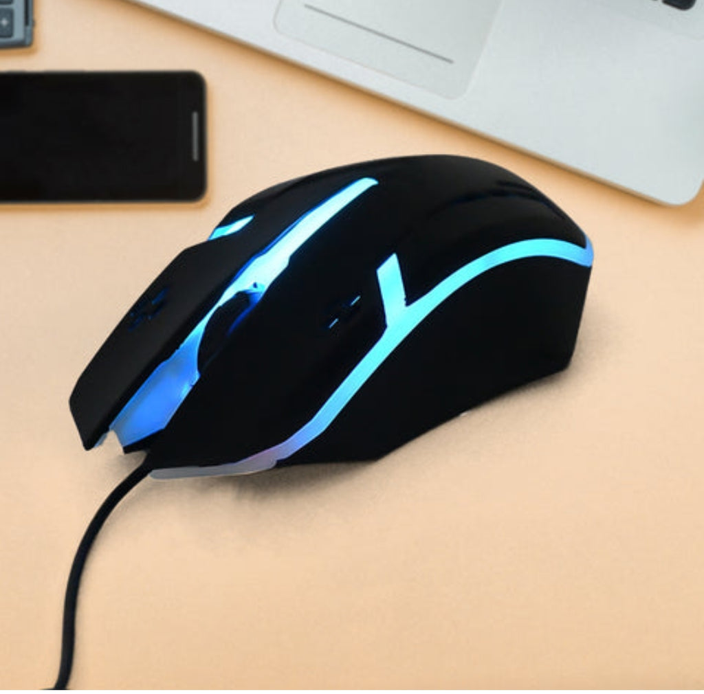 Neon style Computer / Laptop USB Wired Optical Mouse (1 Pc)