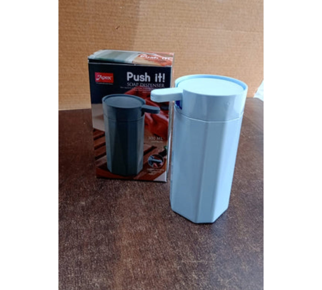 Apex Push It! Soap Dispenser | Approx 300 ml Plastic Liquid
