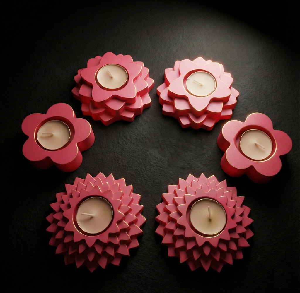 Combo of 6 PCs Endless possibilities — T-light candle